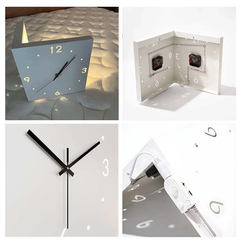 Horloge Murale LED Double Face
