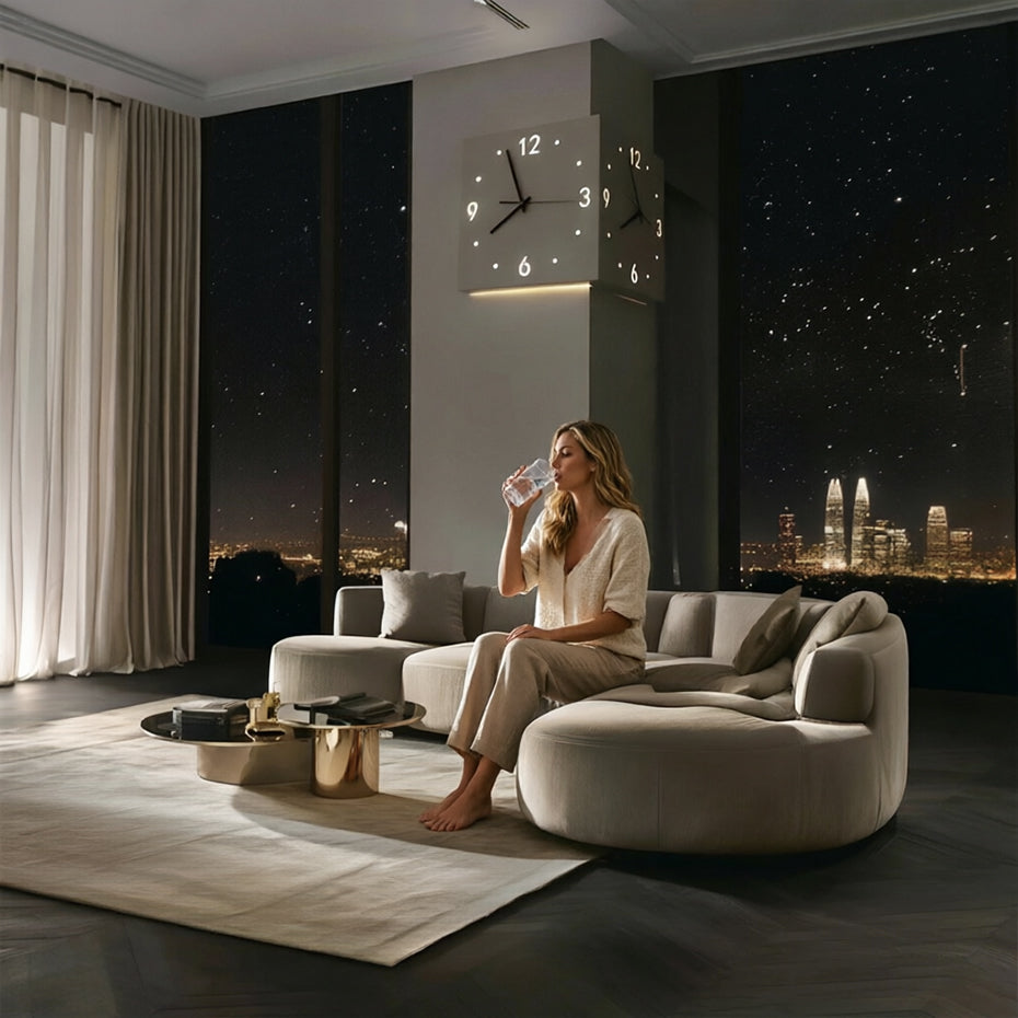 Horloge Murale LED Double Face